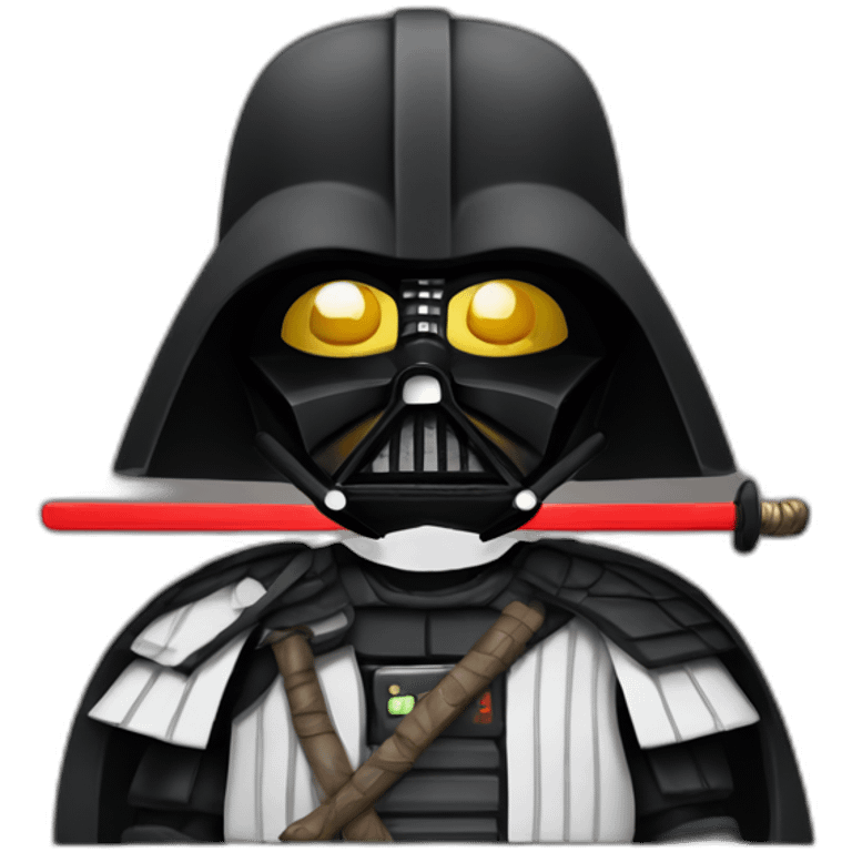 darth vader samurai emoji