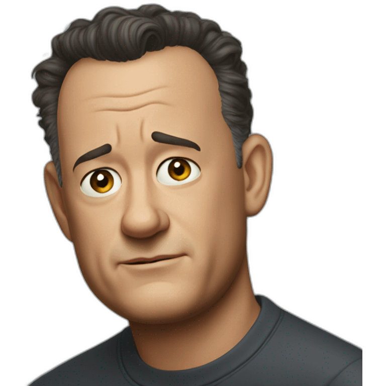 sad tom hanks emoji