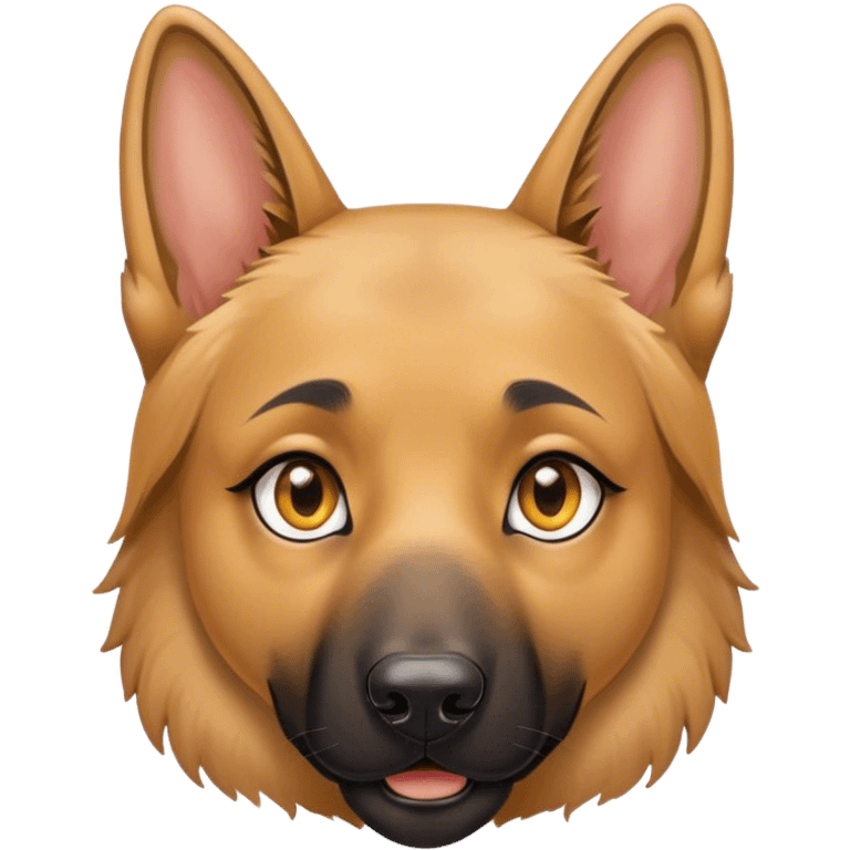 German Shepherd girl honey eyes  emoji