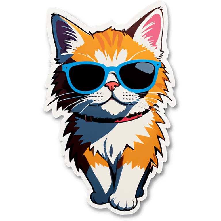 Cat with sunglasses emoji