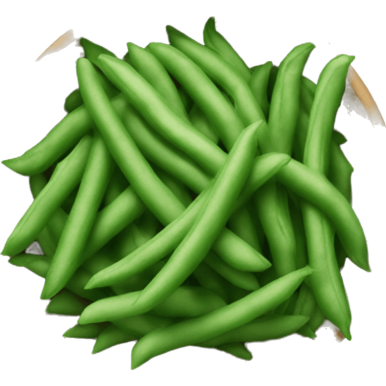 Bowl of green beans  emoji