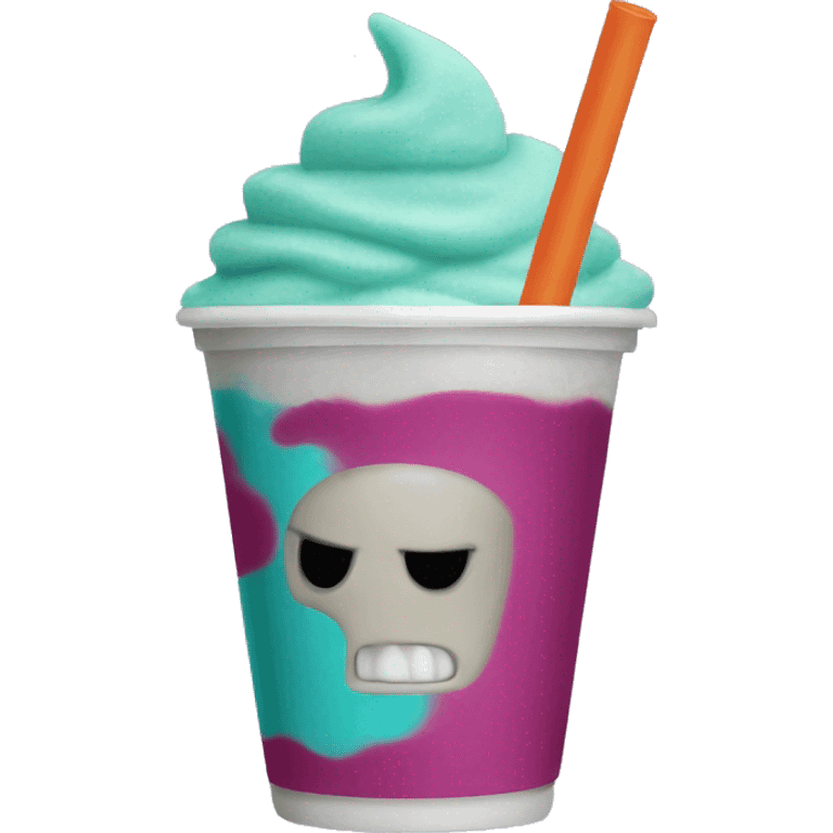 Scary slurpee  emoji