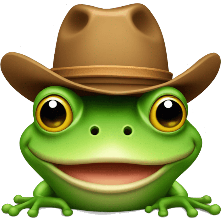 frog with cowboy hat emoji