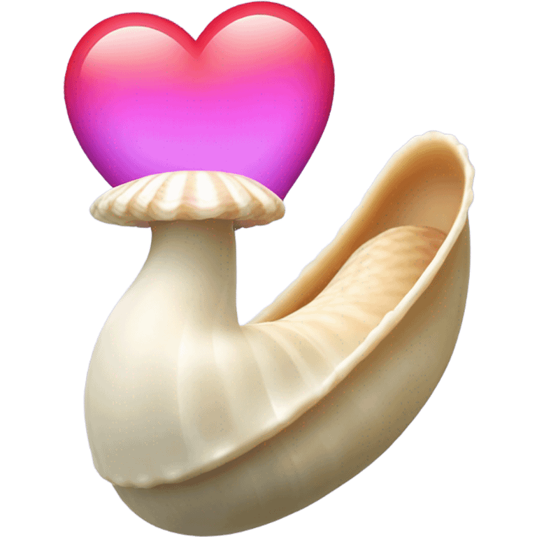 geoduck and a heart emoji