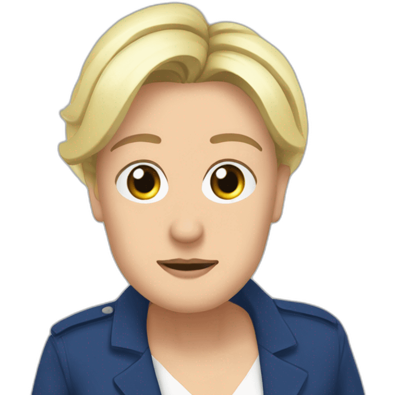 Marine le pen malade emoji