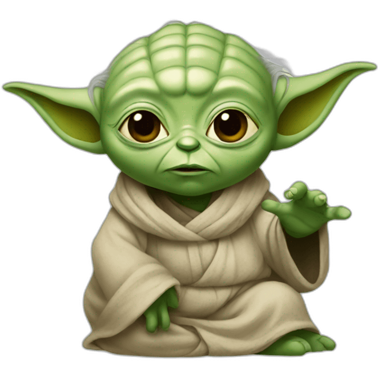 Pregnant yoda emoji