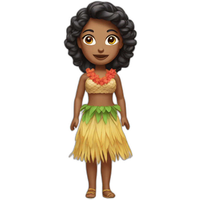 hula girl doll emoji