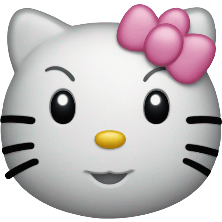 hello kitty smirking  emoji