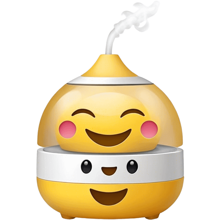 Aroma diffusor with smile emoji