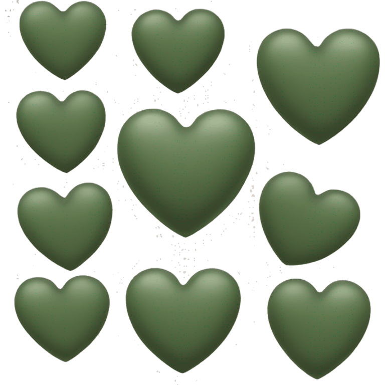 Army green heart emoji