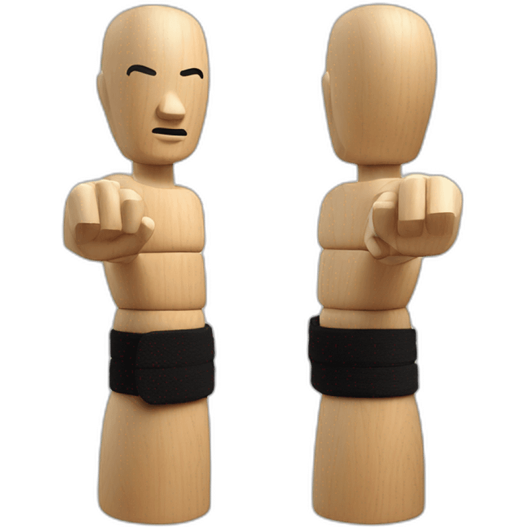 Wing Chun wooden dummy emoji