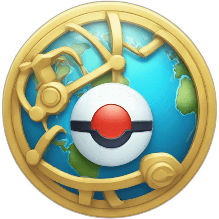 Global Trade Station Pokemon Badge  emoji