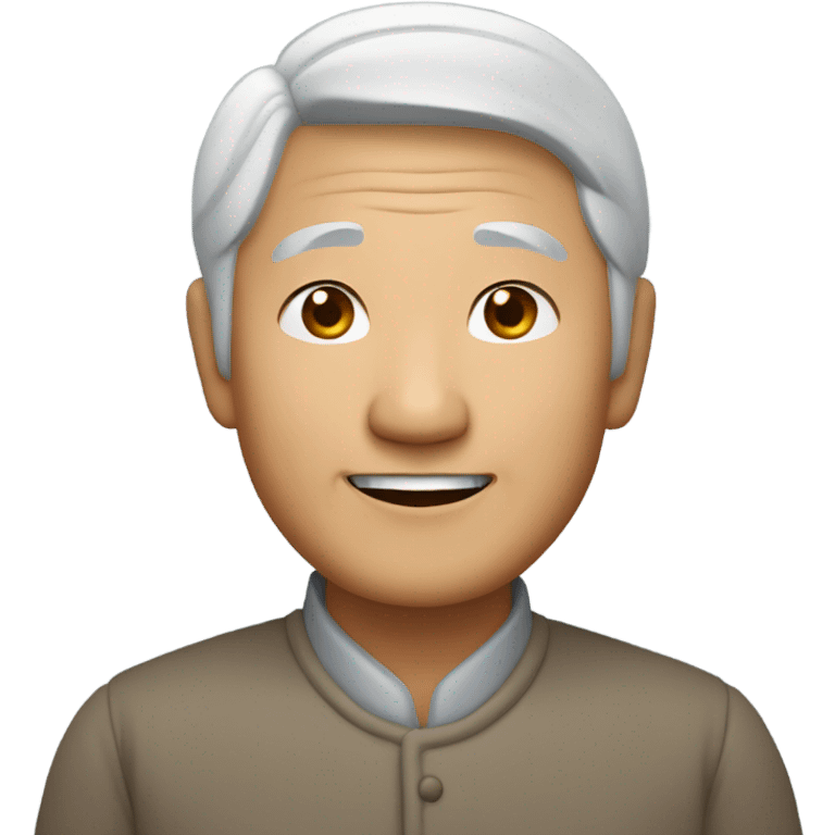 a lovely asian old man emoji