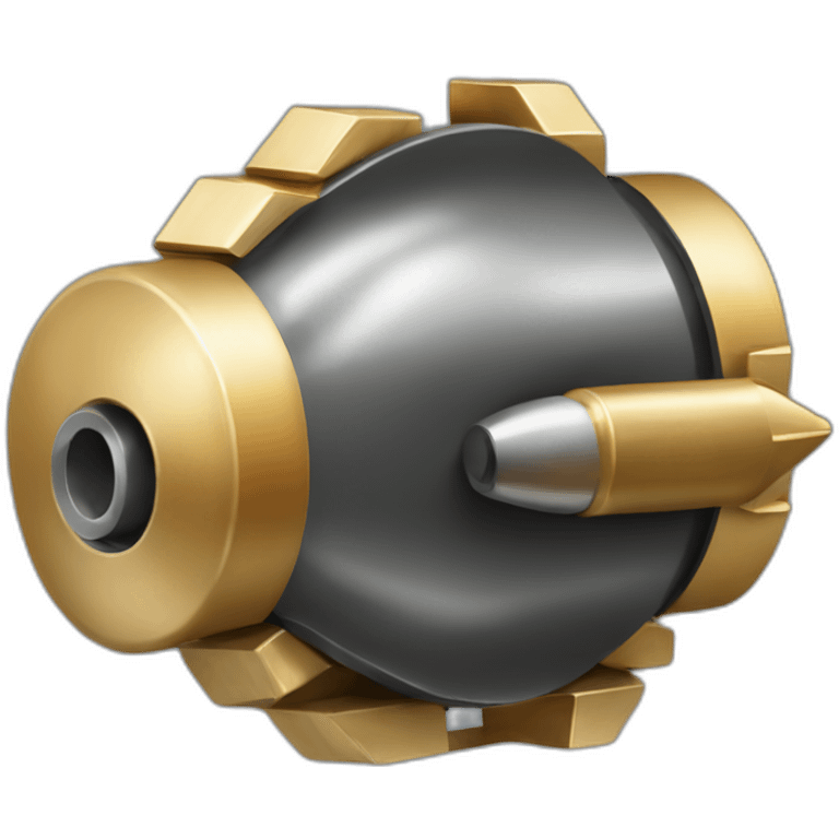 a bullet made of bits 1s and 0s emoji