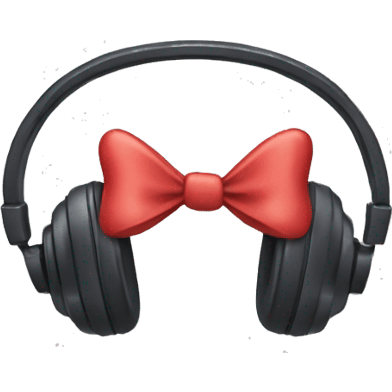 Headphones with 2 bows emoji