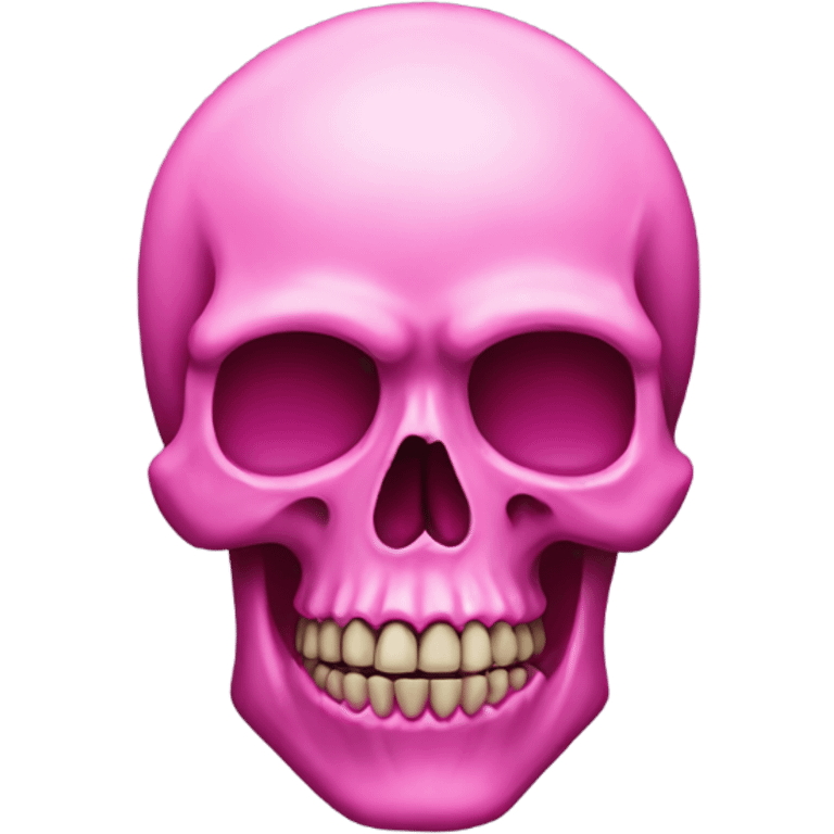 Pink skull emoji