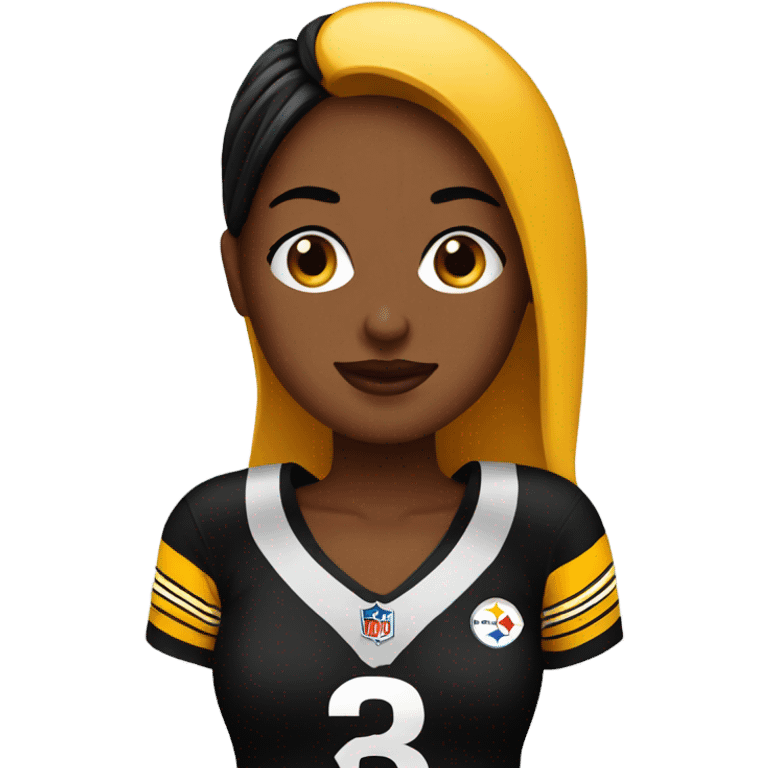 Female Steelers fan emoji