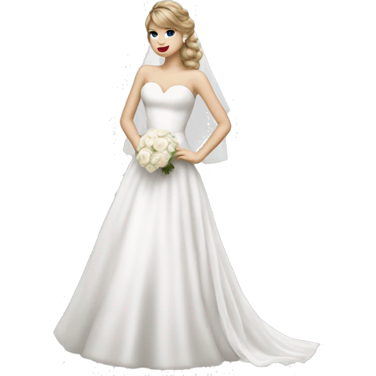 Taylor Swift dressed as a bride emoji