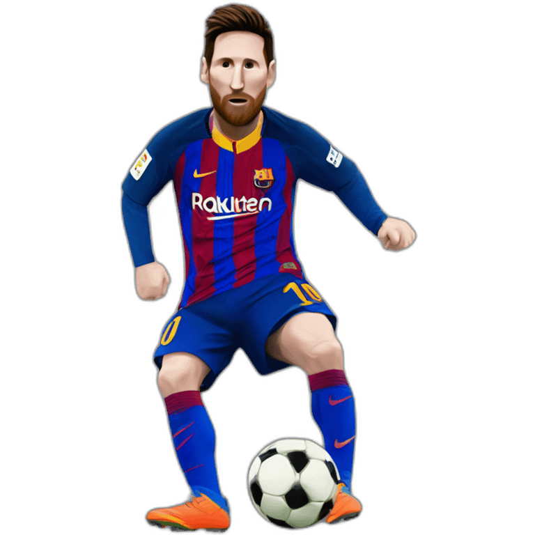 Messi qui lève son majeur  emoji