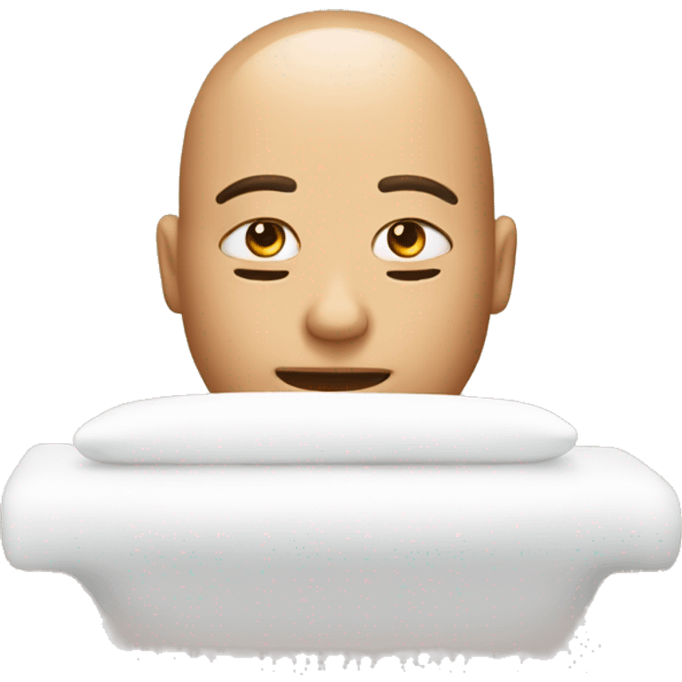 A head recieving a Massage emoji