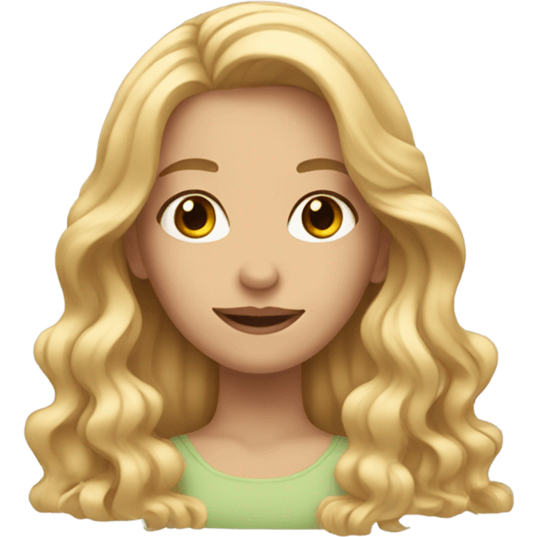 girl with blonde hair  emoji