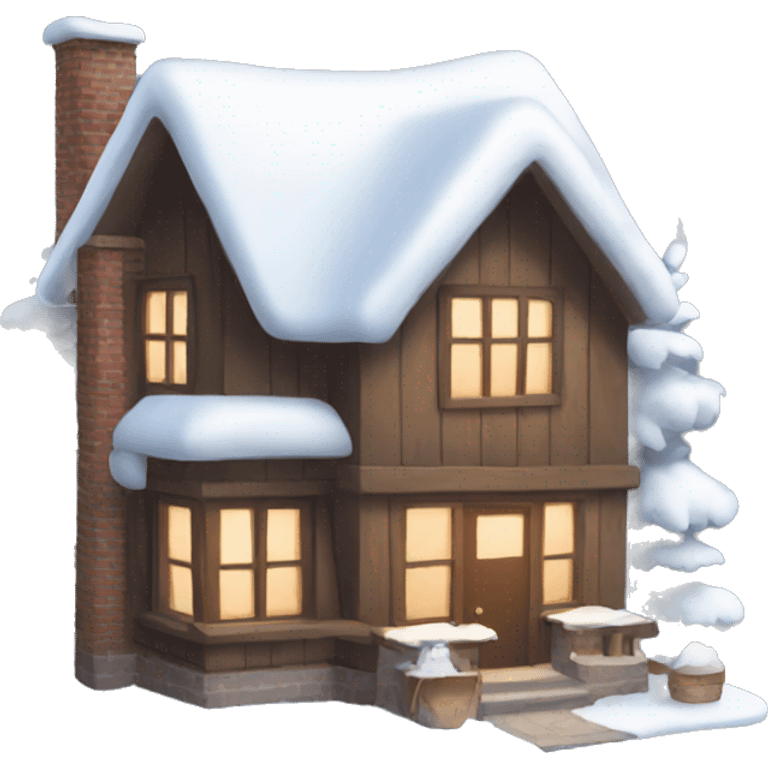 Cozy winter home emoji