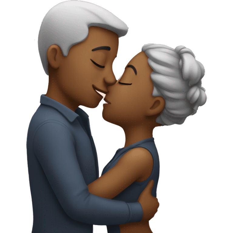 two kissing emoji