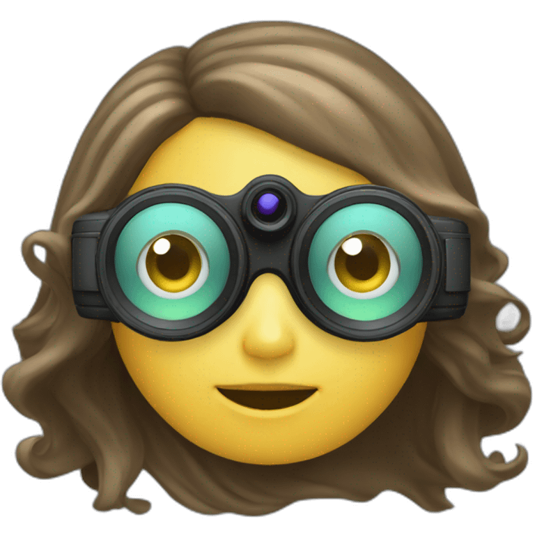 Lady underwater photographer emoji