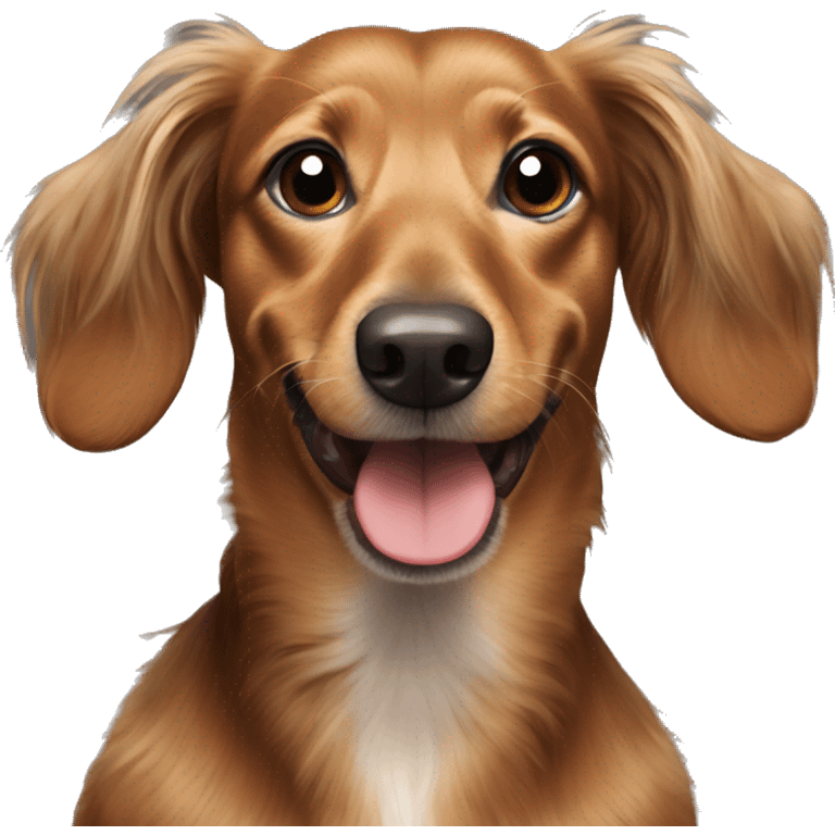 Long haired dachshund mix emoji