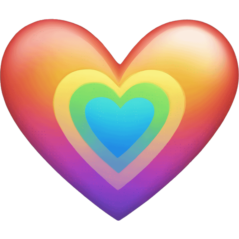 Corazón de color arcoiris  emoji