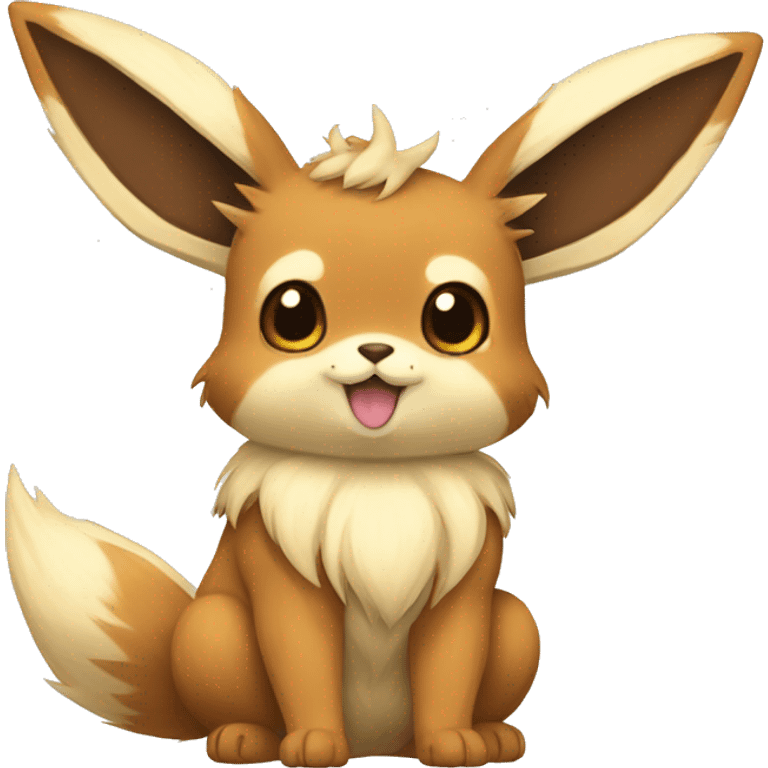  Buneary-Eevee-Rocruff Full body emoji