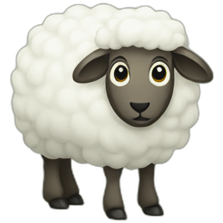 Sheep green farm emoji