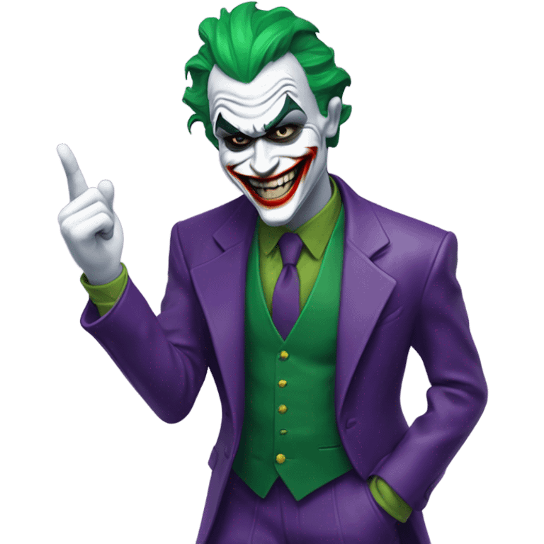 Joker makes a speech emoji