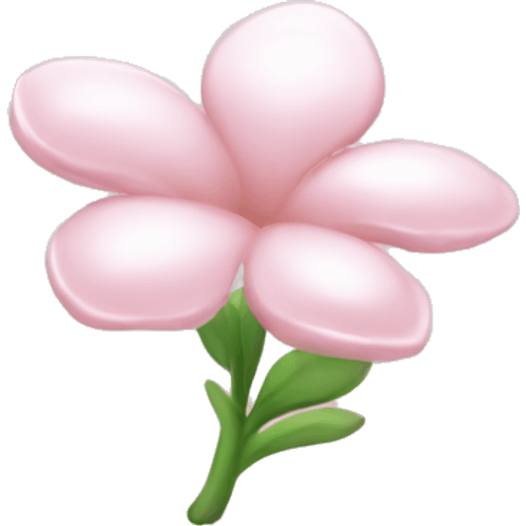 Pearl light pink flower emoji