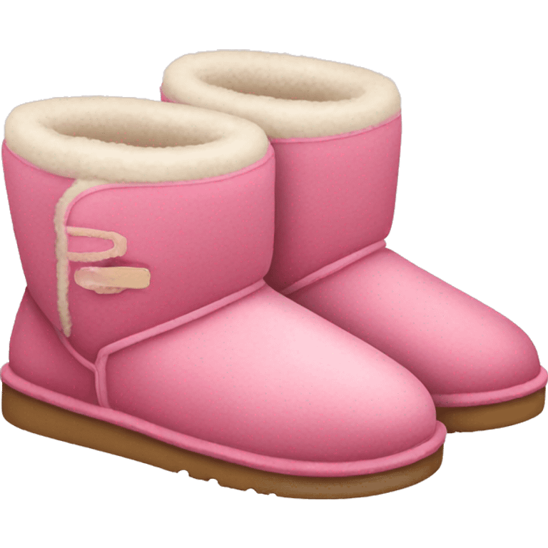 pink ugg slippers emoji