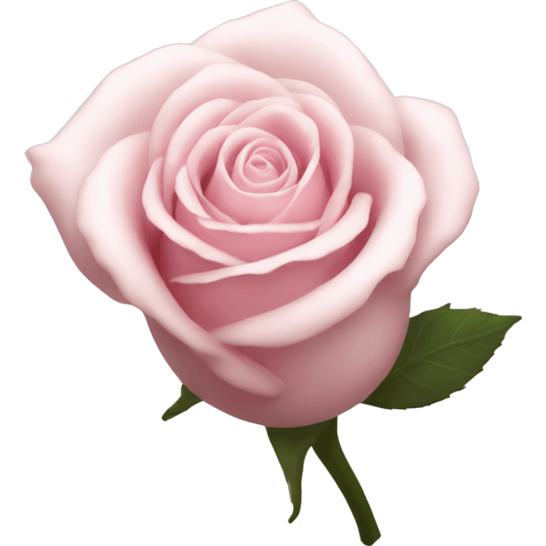 White pink rose emoji