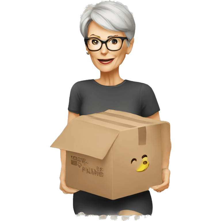 jamie lee curtis cartoon wearing tee emoji