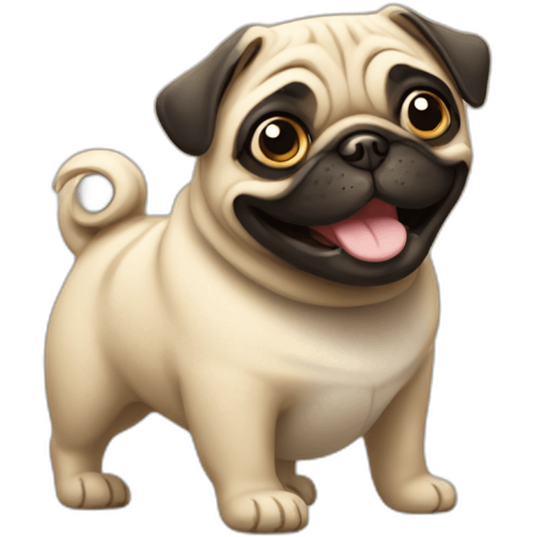 smiling pug emoji