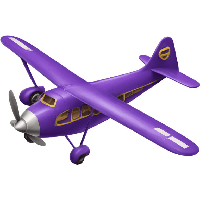 Vintage purple airplane emoji