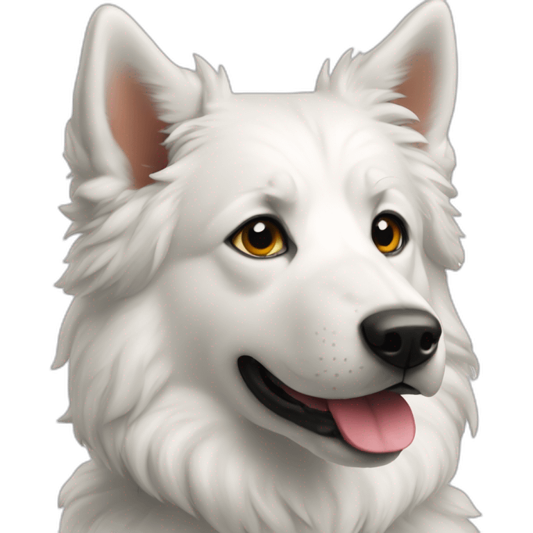 Chien Berger blanc suisse emoji