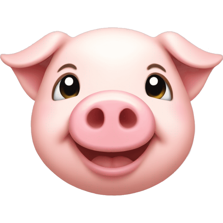 happy pig face emoji