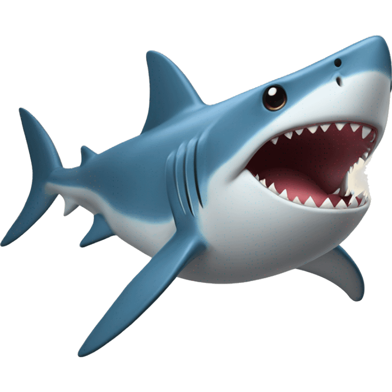 Requin avec hat de forme emoji