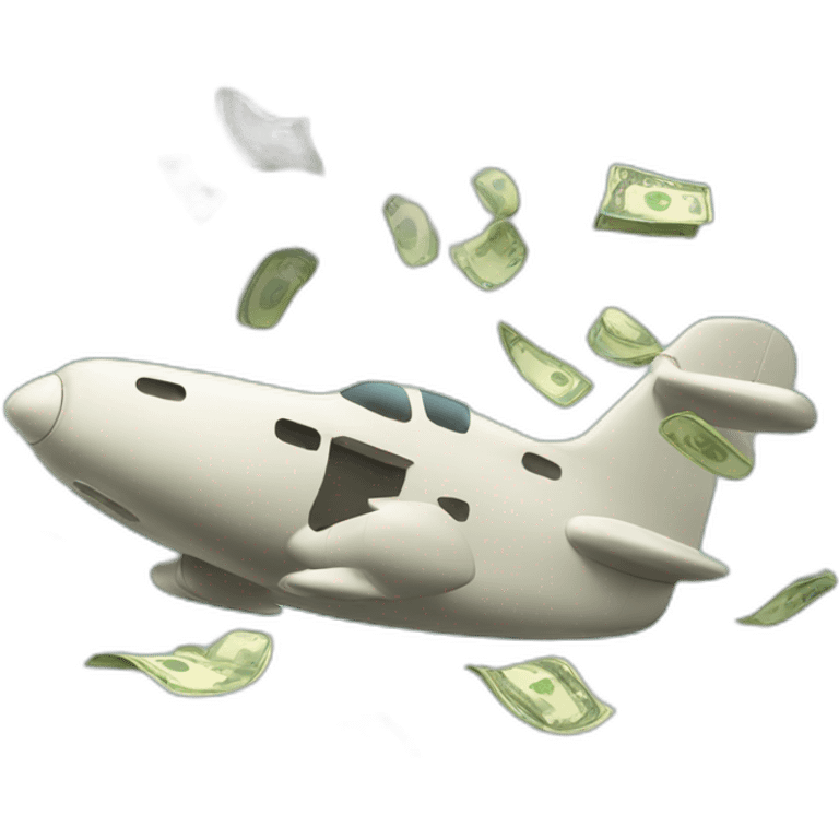 Flying money emoji