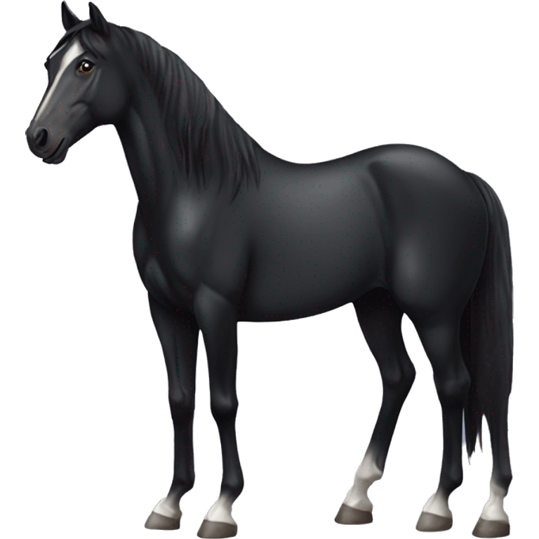 black horse no markings  emoji