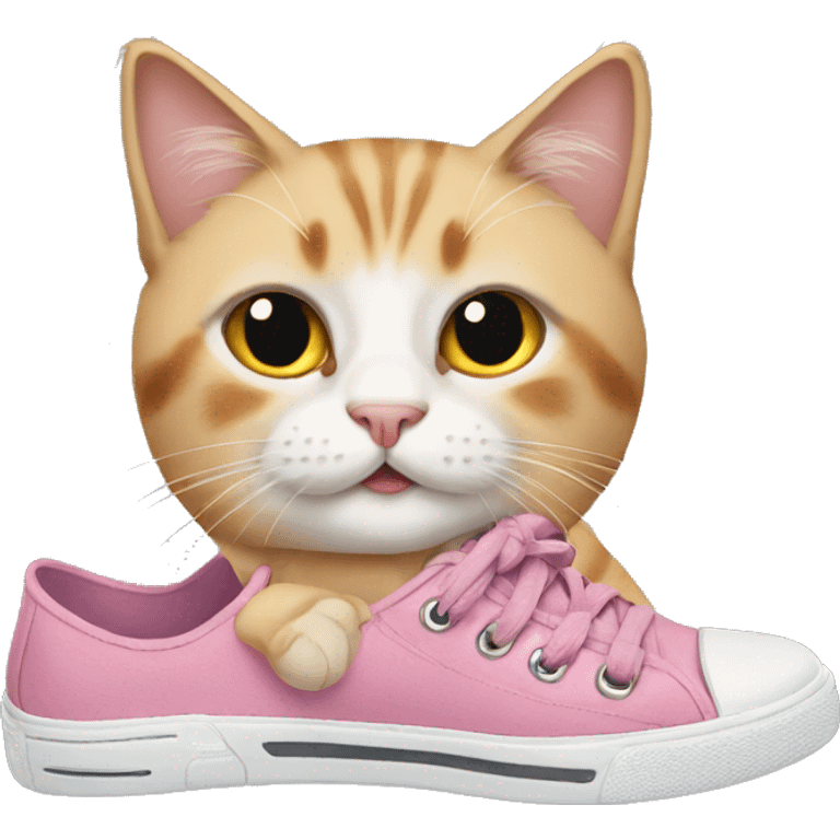 cat wearing shoes emoji