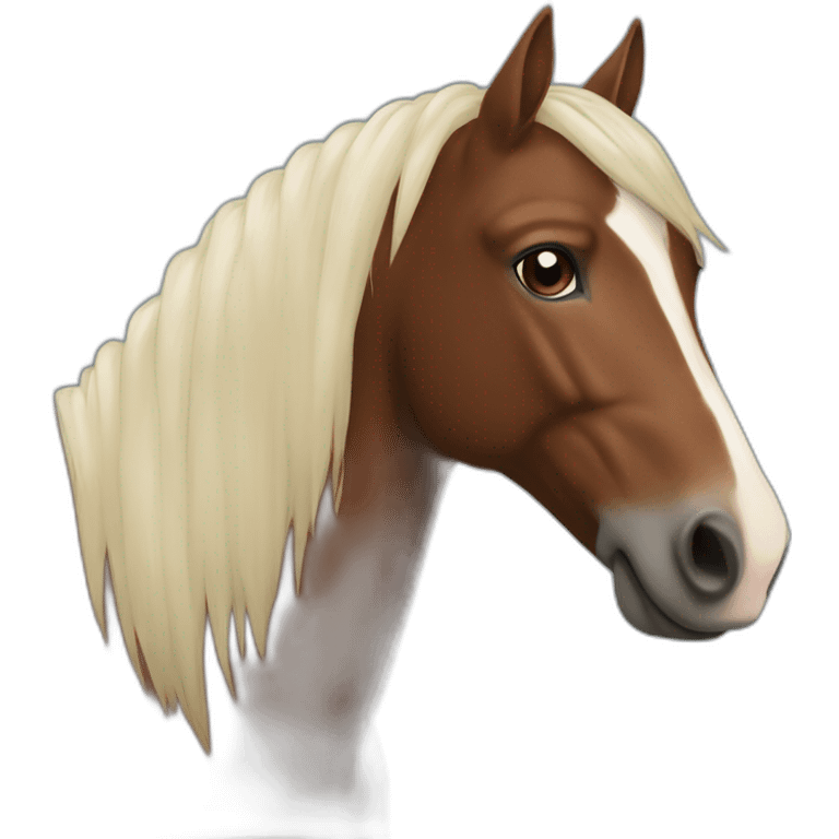 Cheval maron emoji