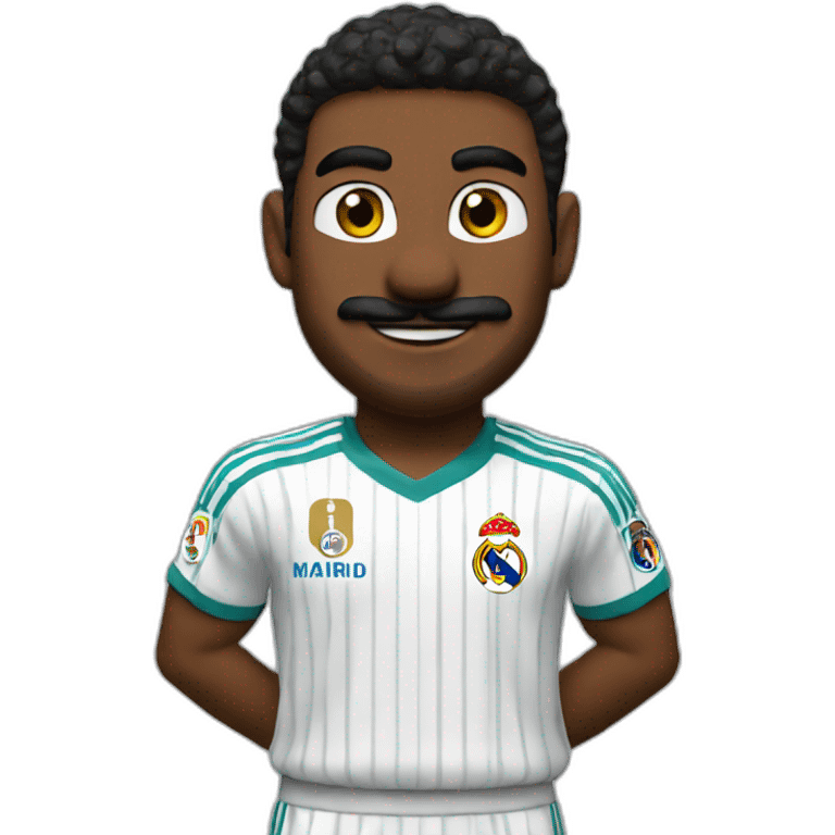 supermario con la camiseta del Real Madrid emoji