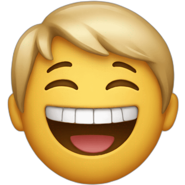 Emoji of a laughing boy emoji