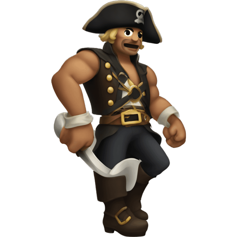 Strong arm pirate emoji