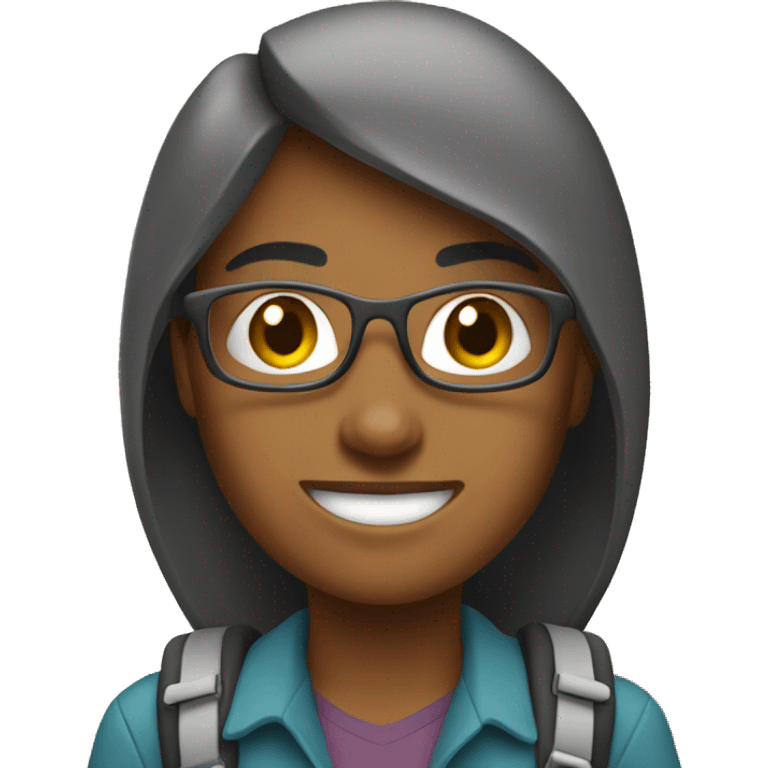 woman computer science student from the university of British Columbia who likes hiking emoji